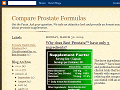 Compare Prostate Formulas: March 2009