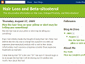 Hair Loss and Beta-sitosterol