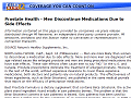 Prostate Health - Men Discontinue Medications Due to Side Effects - KSLA News 12 Shreveport, Louisiana